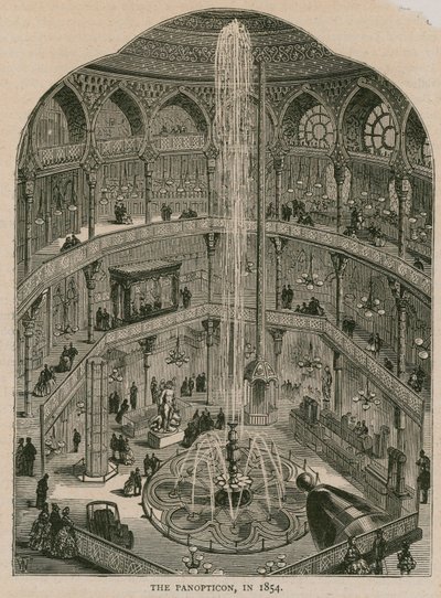 The Royal Panopticon of Science and Art, Leicester Square, London af English School