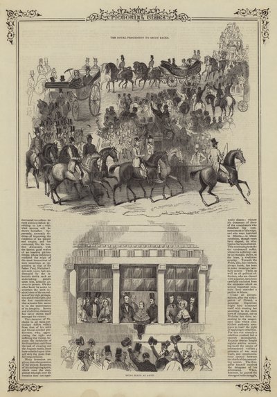 Den Kongelige Procession til Ascot Races af English School