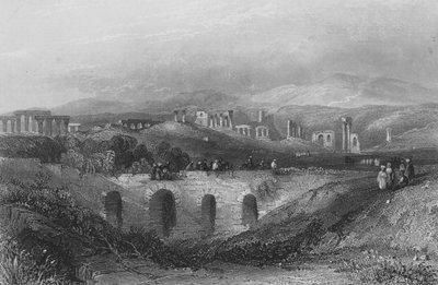 Ruinerne af Djerash, den gamle Gergesa af English School