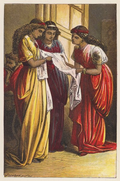 The Sisters (farvelitografi) af English School