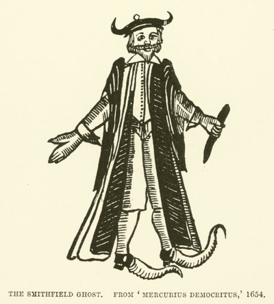 Smithfield-spøgelsen, fra Mercurius Demokritus af English School