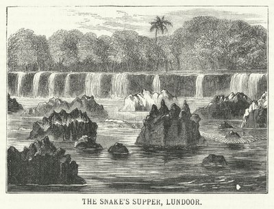 Slangens nadver, Lundoor (gravering) af English School