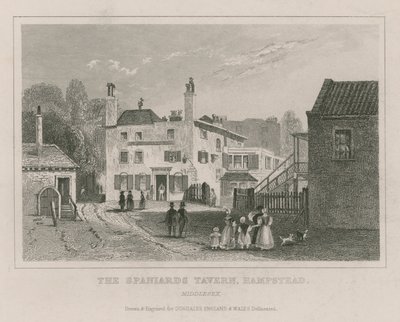 Spaniernes Tavern, Hampstead, London af English School