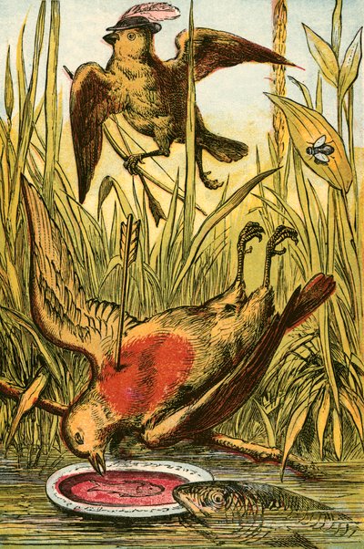 Spurven, Cock Robin og fisken af English School