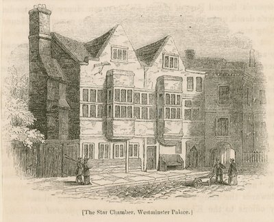 Stjernekammeret, Westminster Palace, London af English School