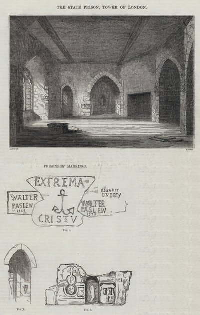 The State Prison, Tower of London (gravering) af English School