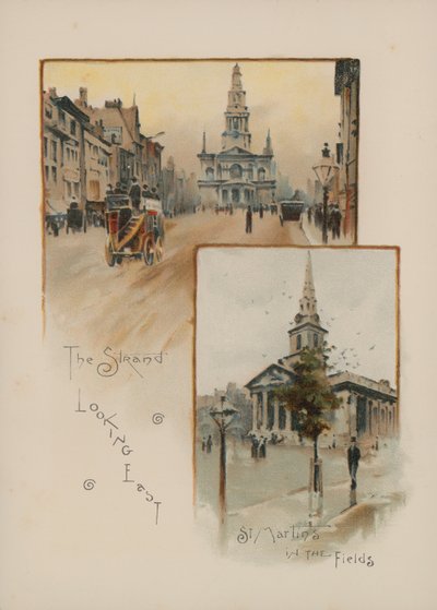 Stranden ser mod øst, St Martin in the Fields af English School