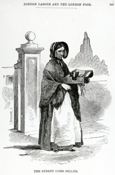 Gadekamsælgeren, ca. 1840 af English School