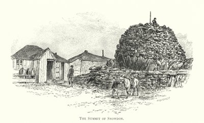 The Summit of Snowdon (gravering) af English School