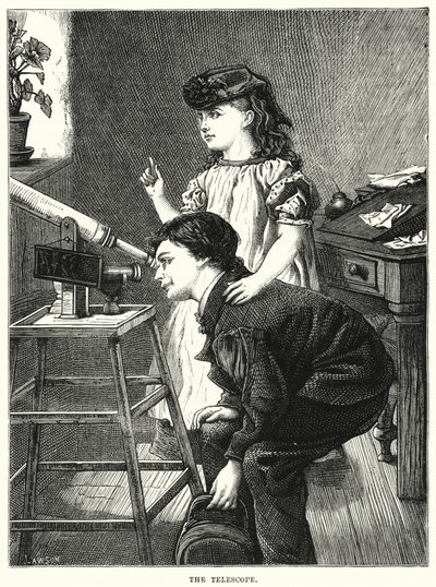 Teleskopet (gravering) af English School