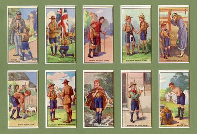 De ti spejderlove, 1923 af English School