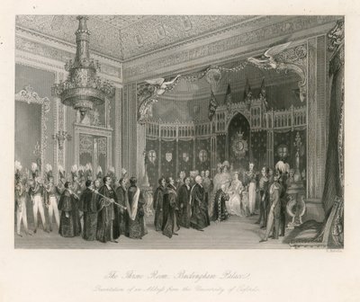 Throne Room, Buckingham Palace af English School