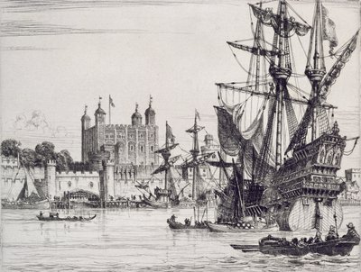 Tower of London i middelalderen af English School