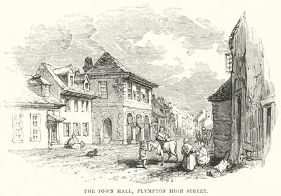 Rådhuset, Plympton High Street (gravering) af English School