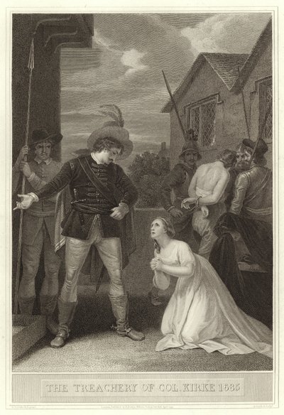 Col Kirkes forræderi 1685 af English School