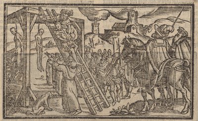 Det tredobbelte træ ved Tyburn (gravering) af English School