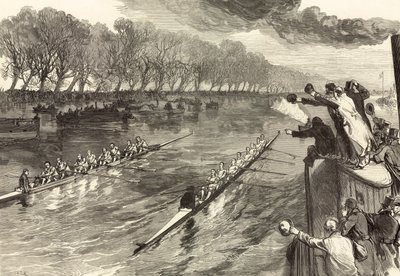 University Boat-Race Dead-Heat af English School