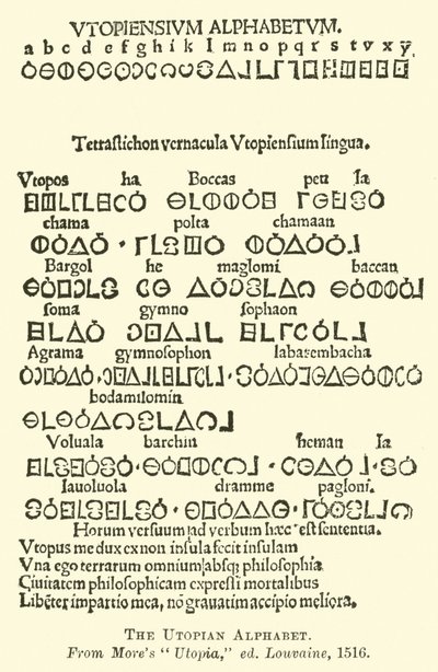 Det utopiske alfabet af English School