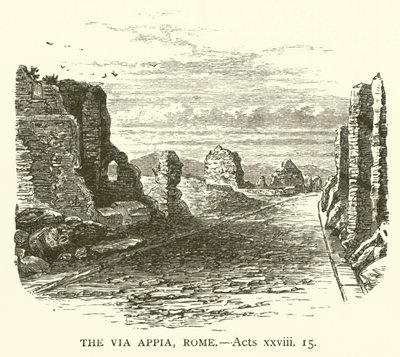 Via Appia, Rom, Apostlenes Gerninger, xxviii af English School