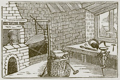 Hugormen og filen (gravering) af English School