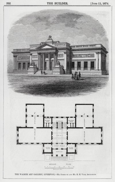 Walker Art Gallery, Liverpool (gravering) af English School