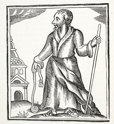 The Wandering Jew, illustration fra Chap-books of the Eighteenth Century af John Ashton, pub. 1882 af English School
