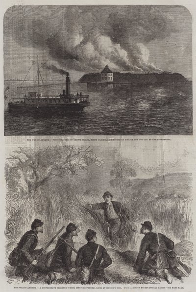 Der Krieg in Amerika (Stich) von English School