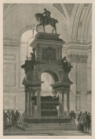 Wellington-monumentet i St Pauls Cathedral af English School