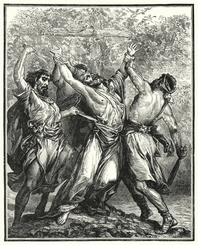 The Wicked Husbandmen (gravering) af English School