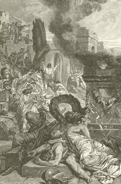 Trojas vidunderlige hest af English School