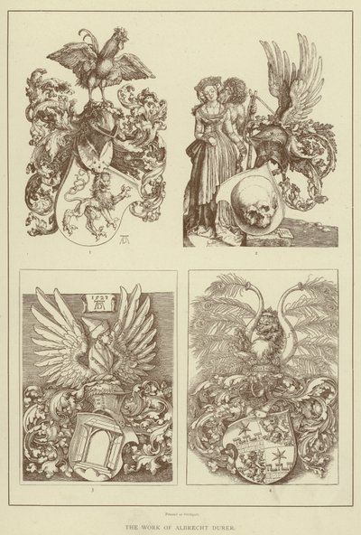 Albrecht Dürers værk (litografi) af English School