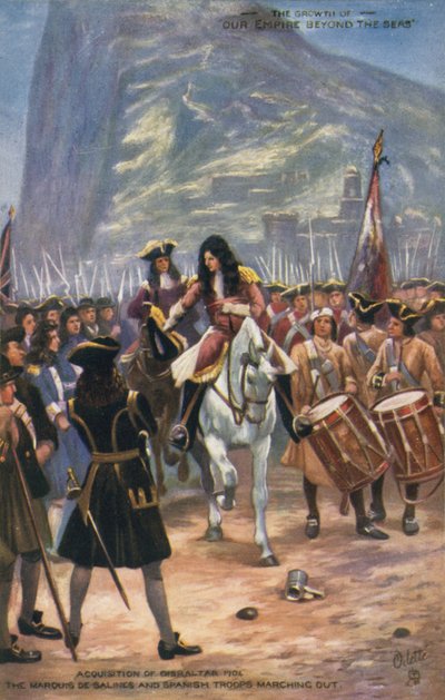 Briternes erhvervelse af Gibraltar, 1704 af English School