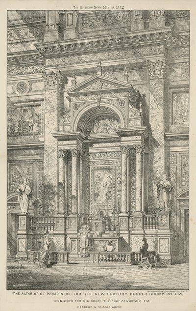 St Philip Neris alter til den nye oratoriske kirke af English School