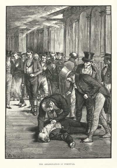 Mordet på Perceval (gravering) af English School