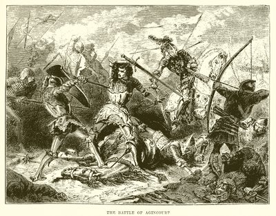 Slaget ved Agincourt af English School