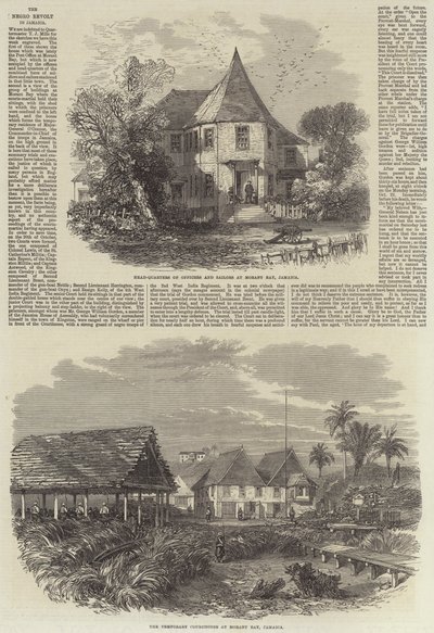Det sorte oprør på Jamaica (gravering) af English School