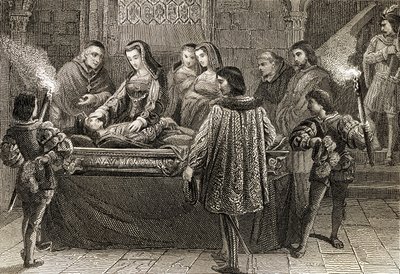 Begravelsen af Filip den smukke (1478-1506) af English School