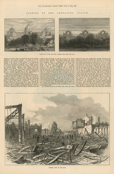 Afbrændingen af Alexandra Palace af English School