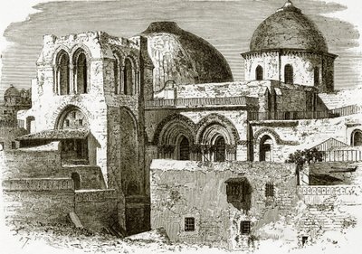 Den hellige gravs kirke i Jerusalem af English School