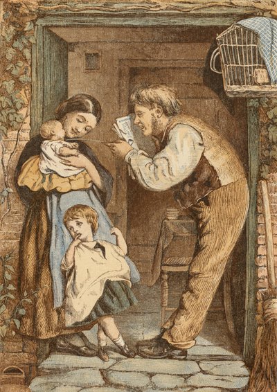 Sommerhusdøren, far leger med sit barn af English School