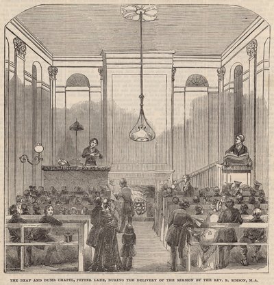 Det døvstumme kapel, Fetter Lane af English School