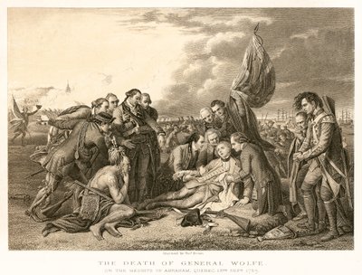 General Wolfes død af English School