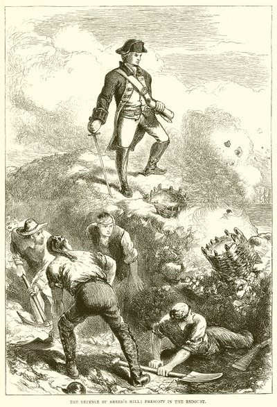 Forsvaret af Breeds Hill: Prescott in the Redoubt af English School