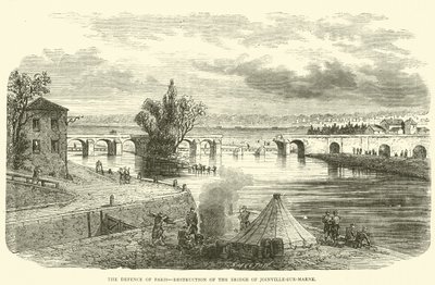 Forsvaret af Paris, ødelæggelse af broen i Joinville-sur-Marne, november 1870 af English School