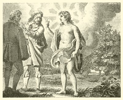 Den misundelige mand og den grådige (gravering) af English School