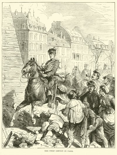 Den første tysker i Paris, februar 1871 af English School