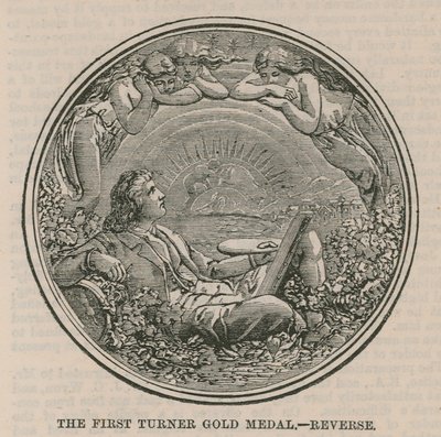 Den første Turner-guldmedalje (omvendt) af English School