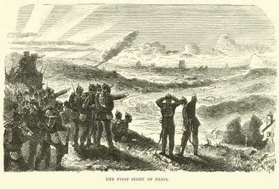 Der erste Blick auf Paris, September 1870 von English School
