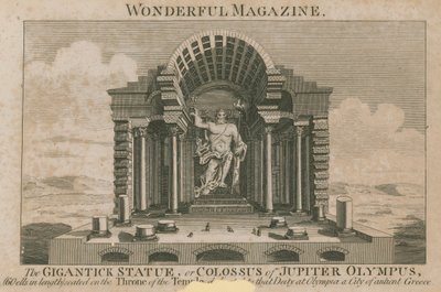 Den gigantiske statue, eller Colossus af Jupiter Olympus af English School