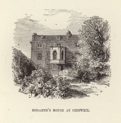 William Hogarths hjem i Chiswick af English School